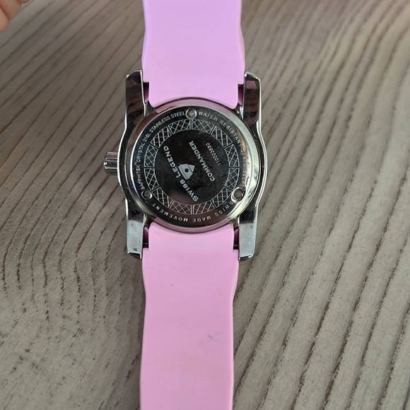 Swiss Legend Commander Movement Sapphitek Crystal Stainless Steel Watch Womens - Picture 5 of 5